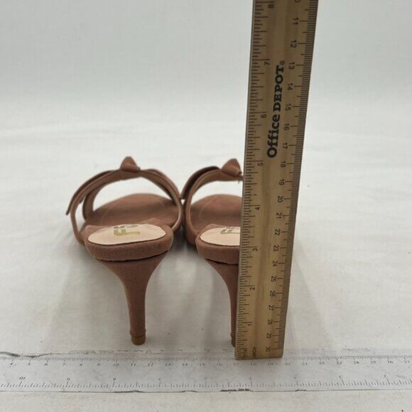 FSJ Women Cute Bowknot Slip On Mules Summer Open Toe Kitten Low Heel Sandal Ladi - Picture 5 of 8